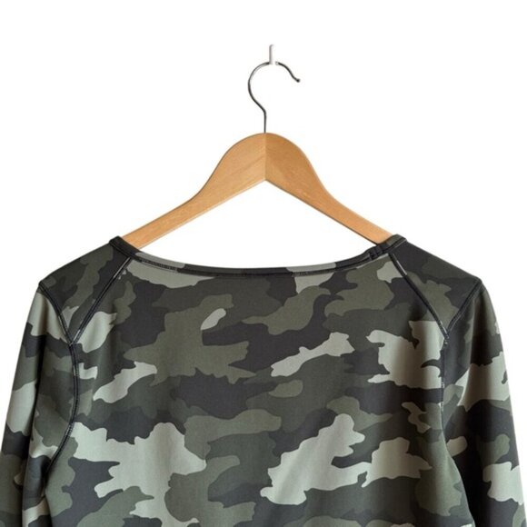 Lululemon Wunder Train Cropped Long Sleeve Size 10 Heritage 365 Camo Olive Multi - Picture 6 of 11